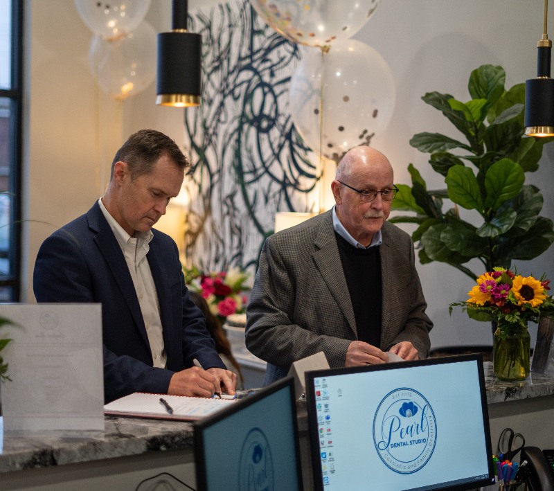 reception at pearl dental studio